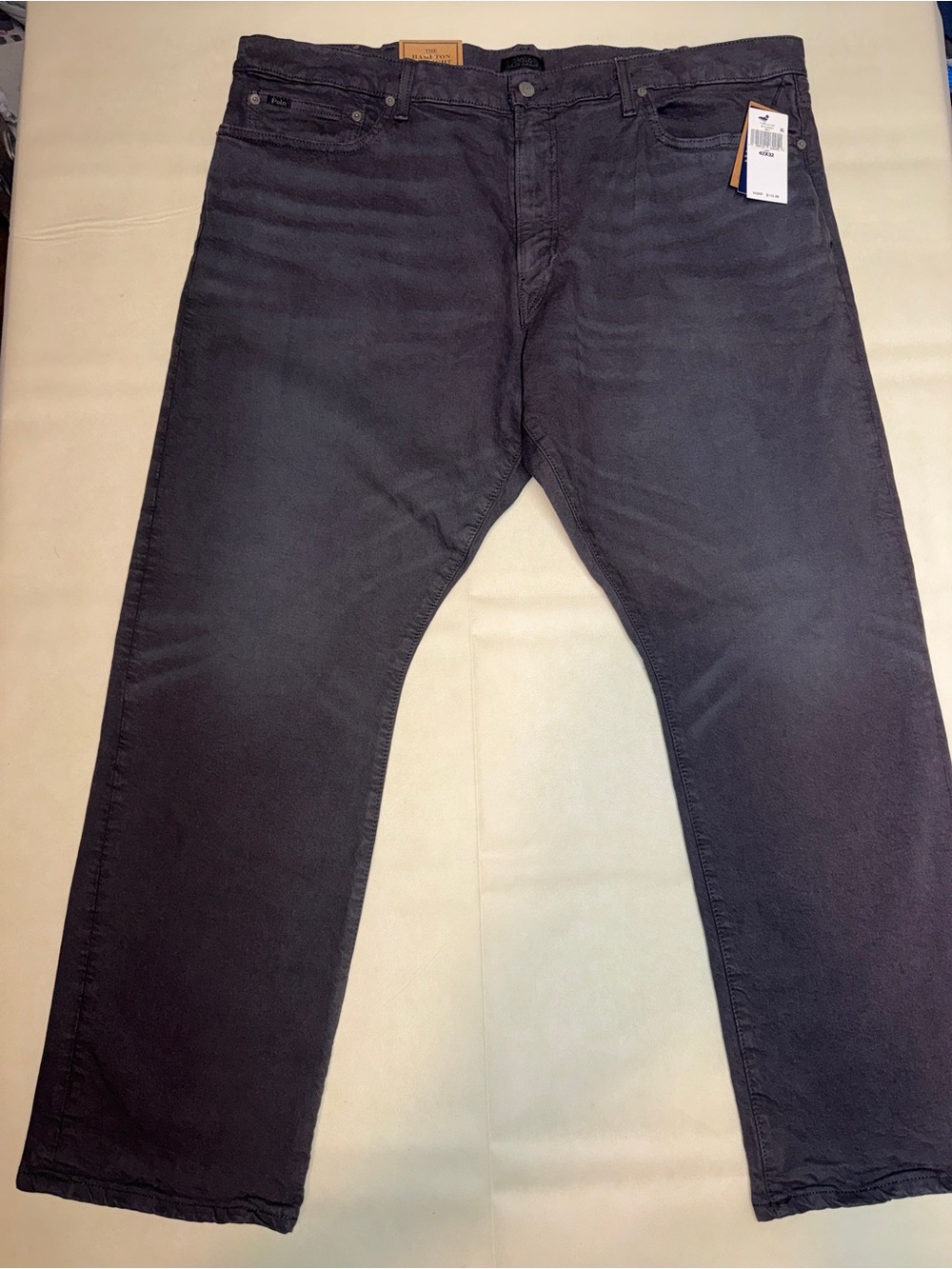 Polo by Ralph Lauren Men's Dark Charcoal Relaxed Jeans